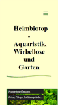 Mobile Screenshot of heimbiotop.de